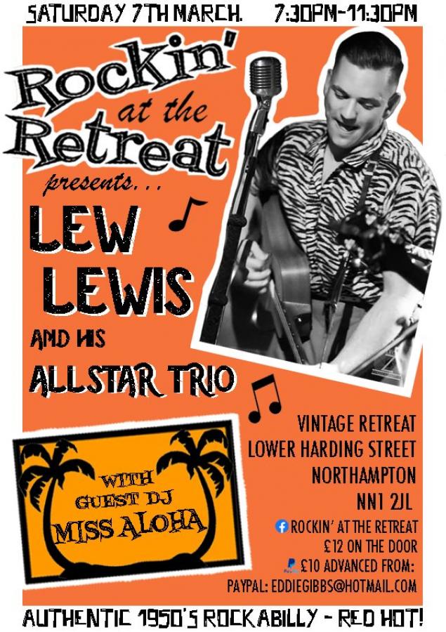 Lew Lewis and his All Star Trio - Rockin' at the Retreat poster