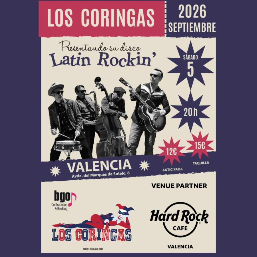 Los Coringas - Latin Rockin' (Valencia) poster