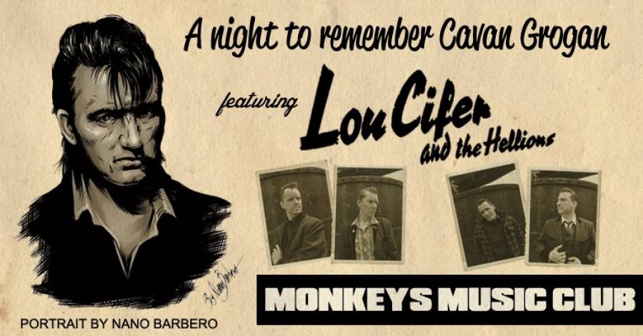 Lou Cifer & The Hellions - A Night to Remember Cavan Grogan poster