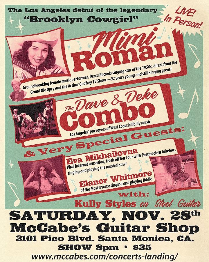 Mimi Roman at McCabe's Guitar Shop poster