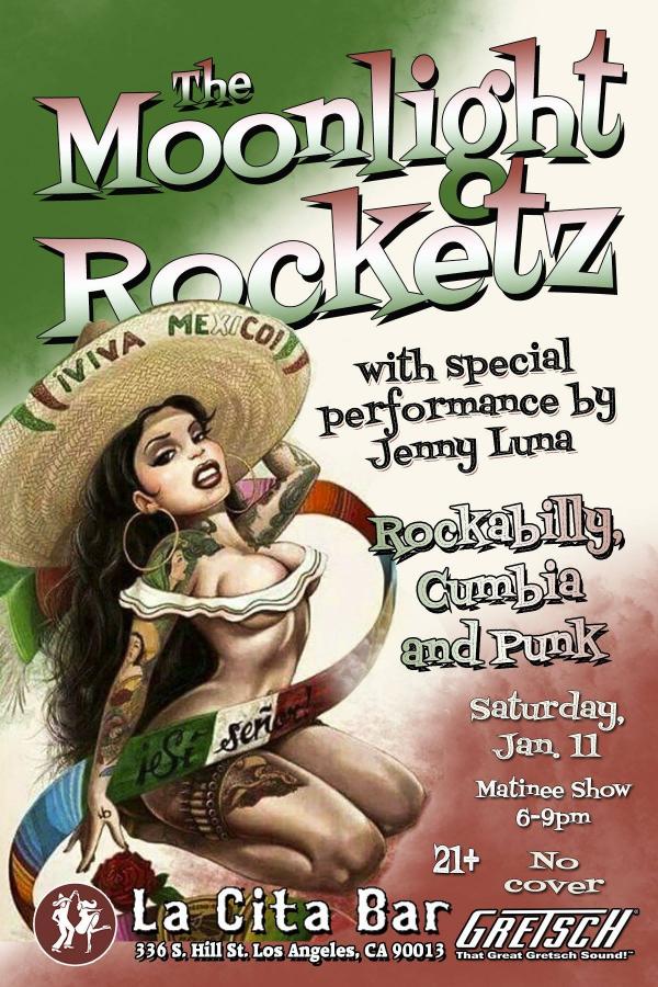 Moonlight Rocketz guest Jenny Luna poster