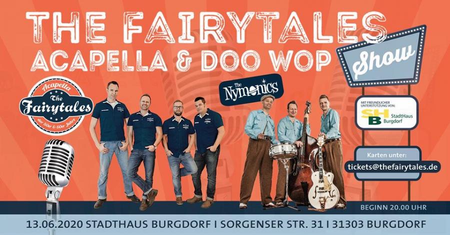 Nymonics zu Gast bei der Fairytales Acapella & Doo Wop Show poster