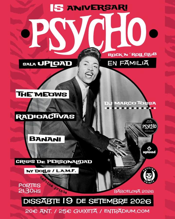 Psycho Rock'n'Roll Club 15è Aniversari poster