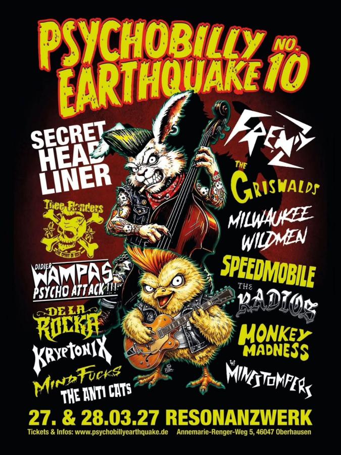 Psychobilly Earthquake No. 10 poster