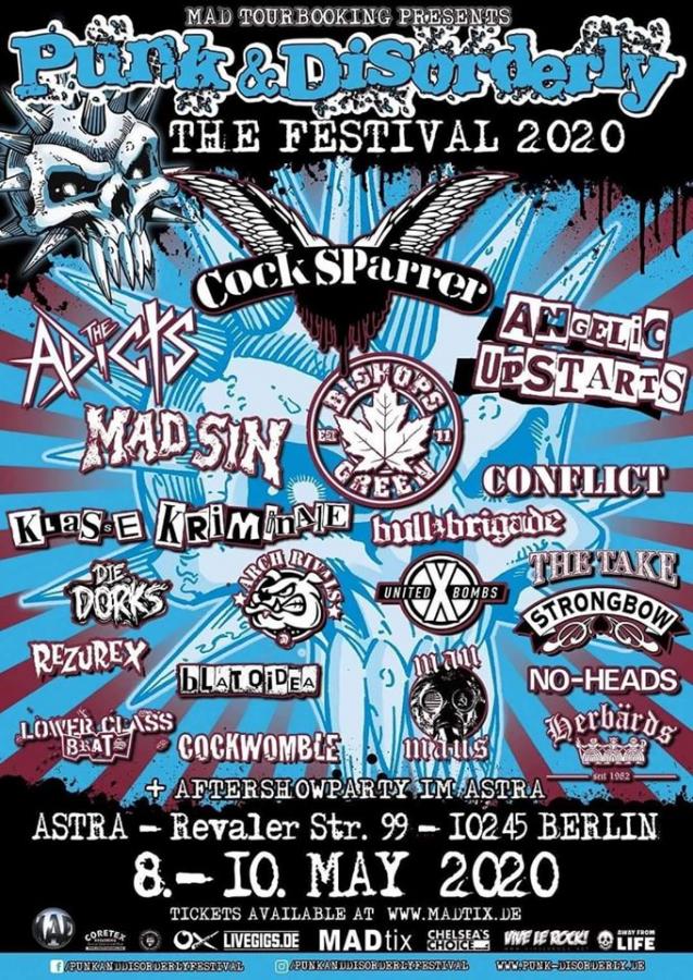 Punk & Disorderly Festival 2020 poster