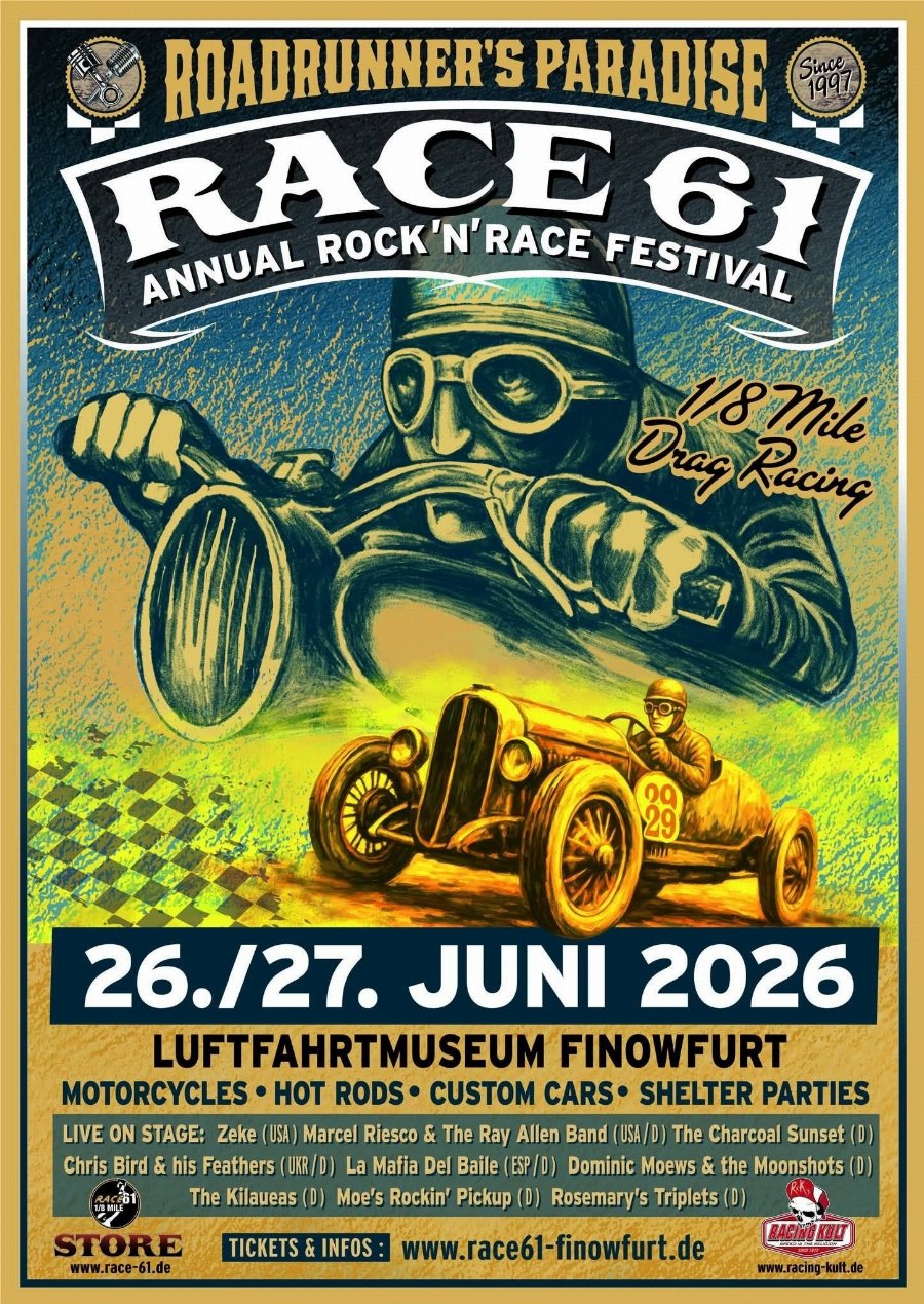 Race 61 Annual Rock'n'Race Festival poster