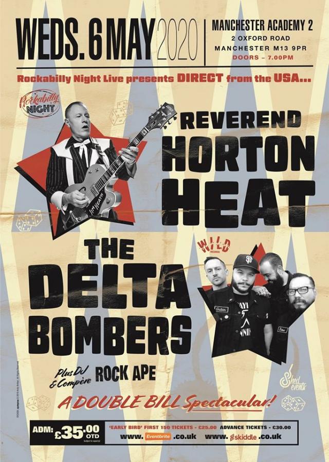 Reverend Horton Heat + Delta Bombers & Support from The Deadshots poster