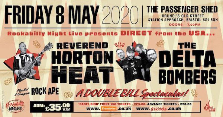 Reverend Horton Heat + The Delta Bombers & Support from The Strays poster
