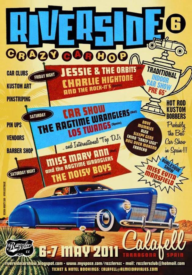 #6 Riverside Crazy Car Hop 2011 poster