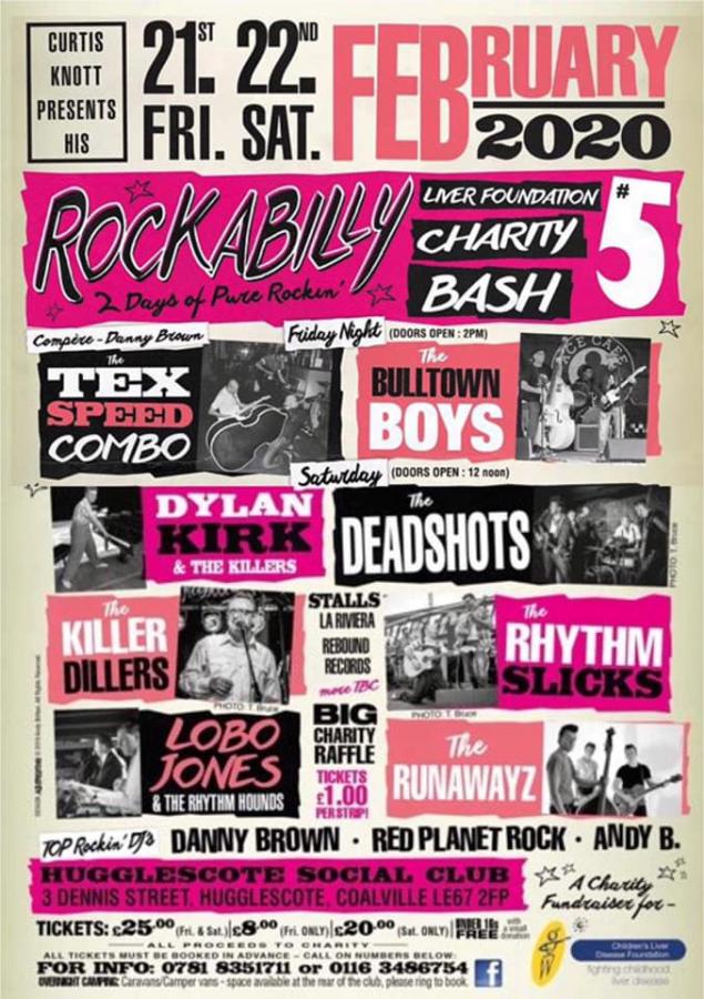 Rockabilly Liver Foundation Charity Bash #5 poster
