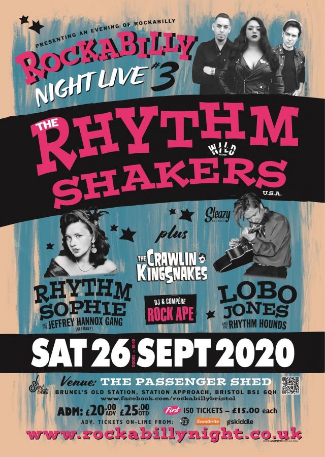 Rockabilly Night Live #3: The Rhythm Shakers + Special Guests poster