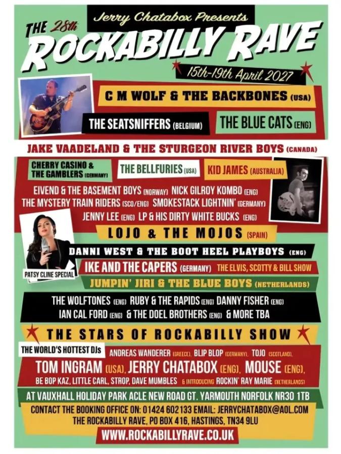 28th Rockabilly Rave 2027 poster