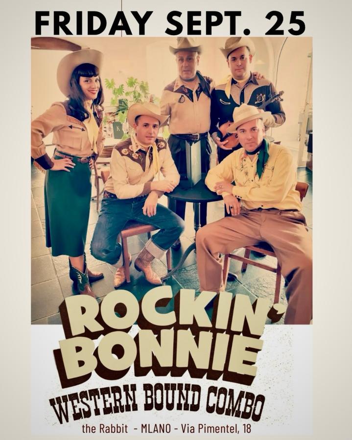 Rockin' Bonnie Western Bound Combo at The Rabbit, Milano poster