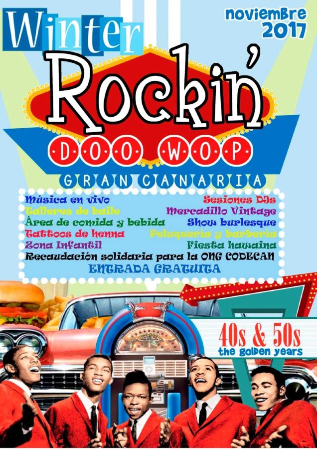 Rockin' Doo Wop Gran Canaria Festival 2017 — Winter poster