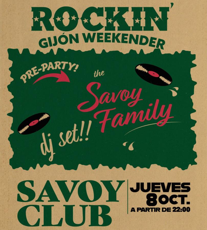 Rockin' Gijón Weekender Pre-Party at Savoy Club poster