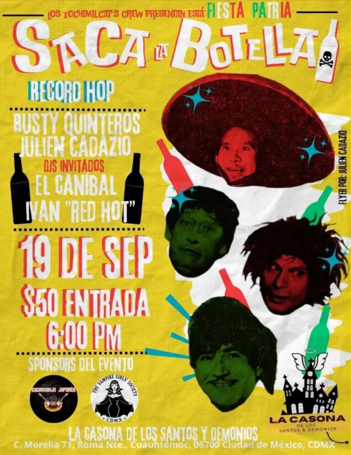 Saca la Botella Record Hop poster