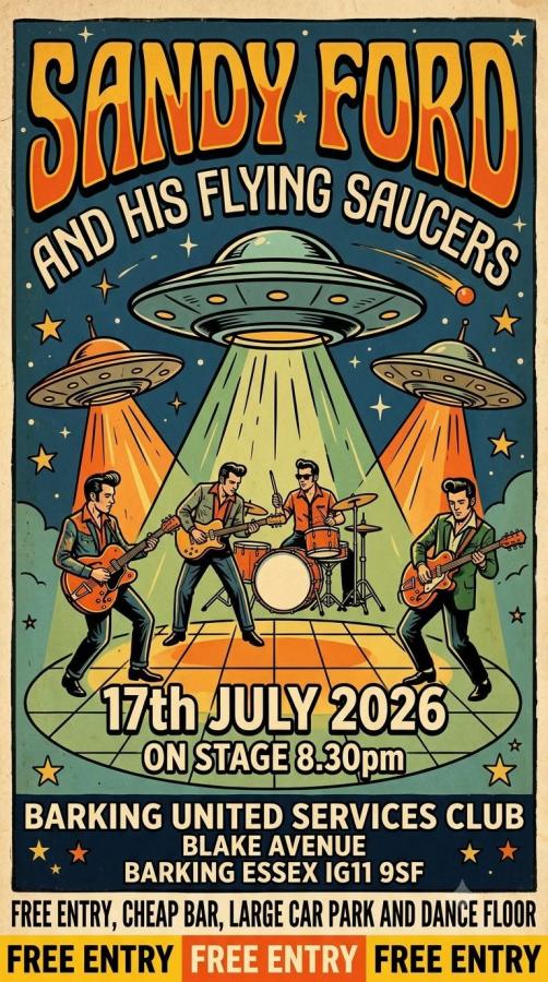 Sandy Ford & His Flying Saucers poster