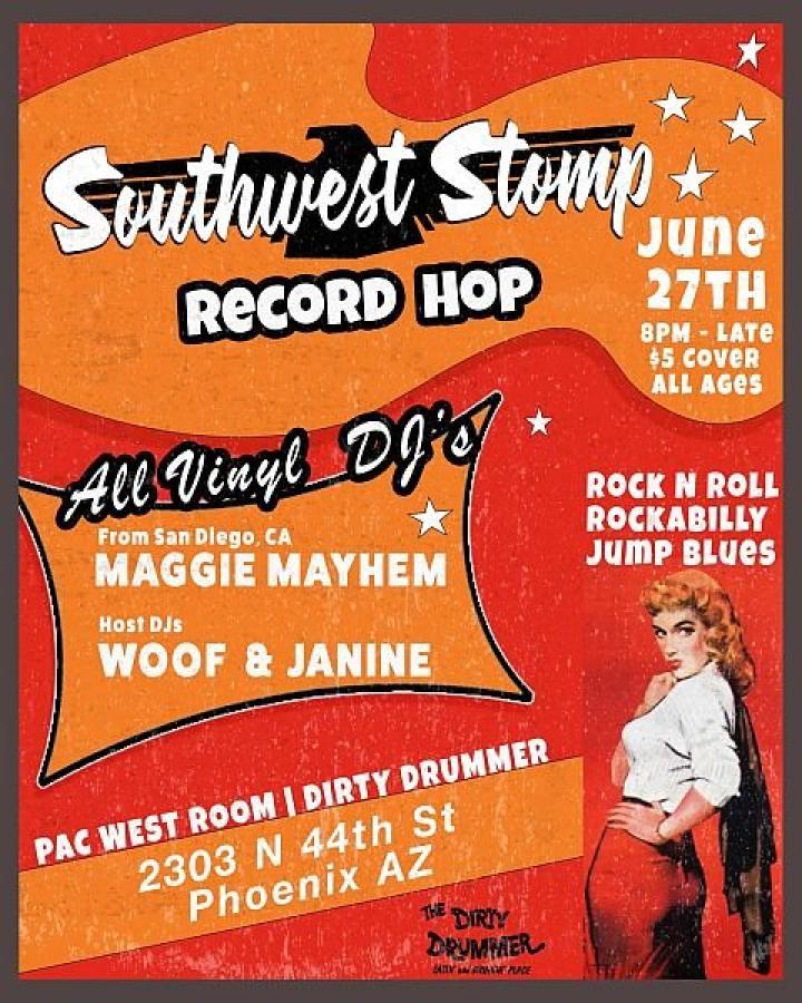 Southwest Stomp Record Hop poster