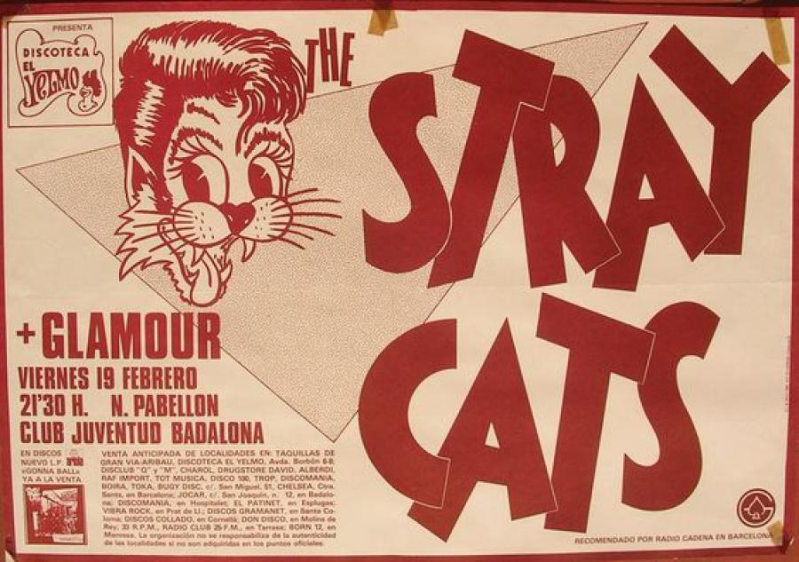 Stray Cats at Pavelló del Joventut de Badalona, Badalona poster