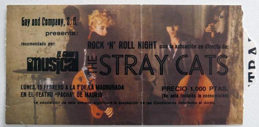 Stray Cats at Sala Pacha, Madrid poster