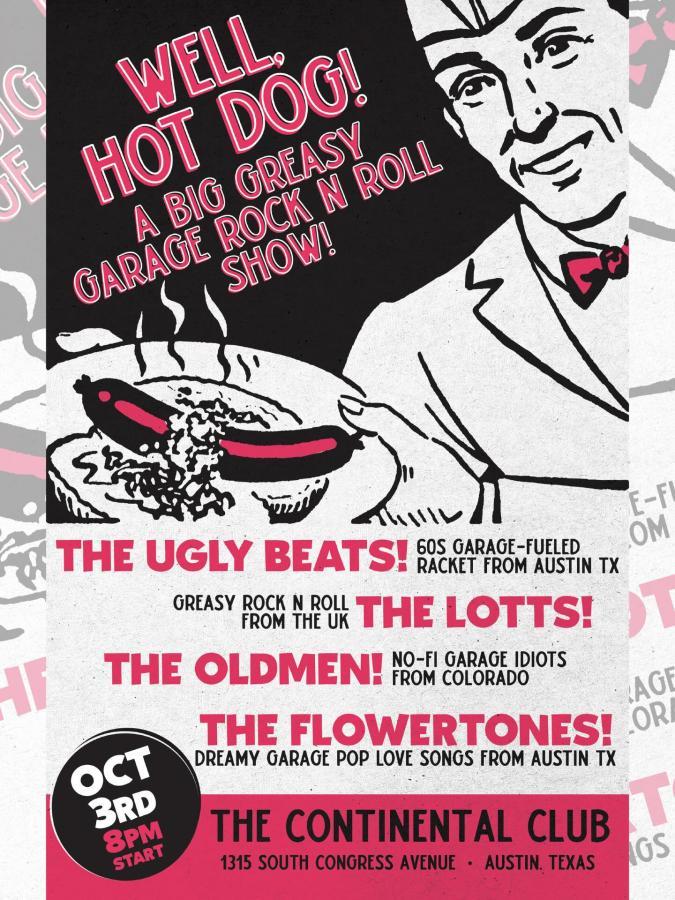 Swelltune Records Show at The Continental Club, Austin poster