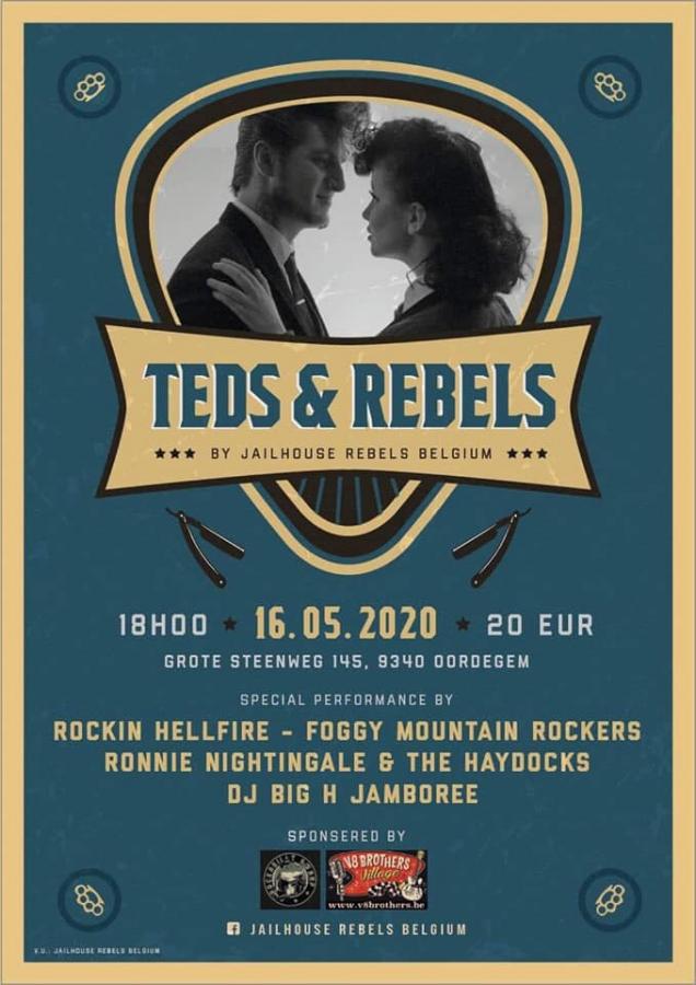 Teds & Rebels - Belgium 2020 poster