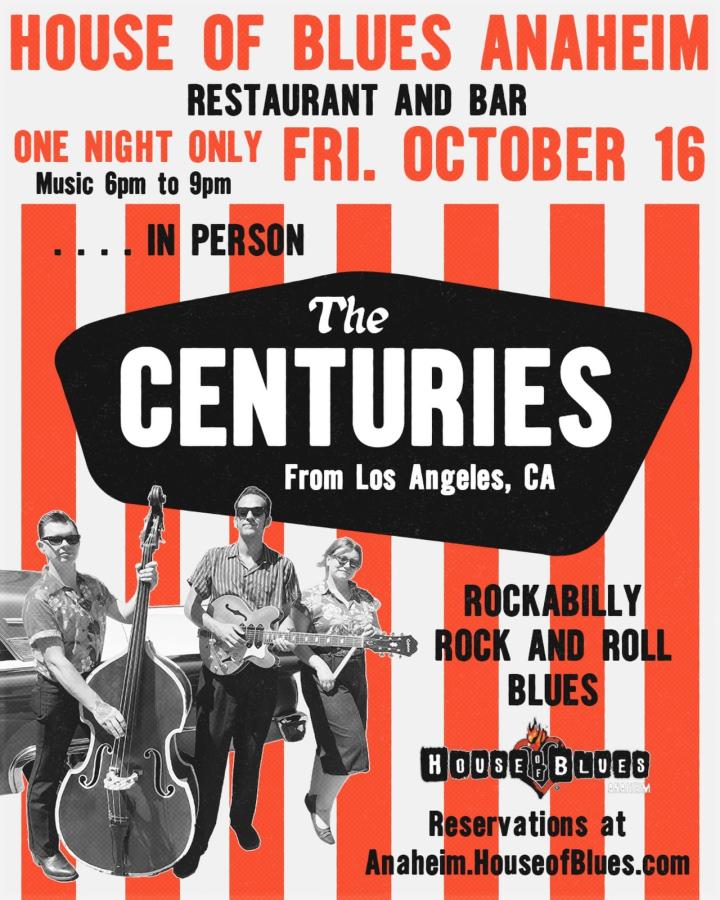 The Centuries at House of Blues Anaheim poster