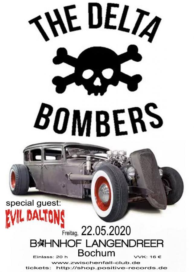 The Delta Bombers + Evil Daltons poster