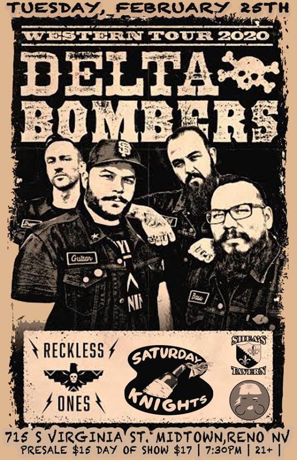 The Delta Bombers / Reckless Ones / Thee Saturday Knights poster