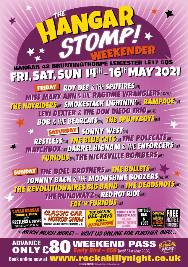 The Hangar Stomp Weekender 2021 poster