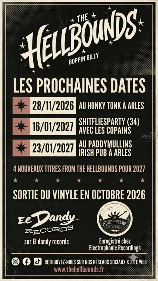 The Hellbounds at Paddy Mullin's Irish Pub, Arles poster