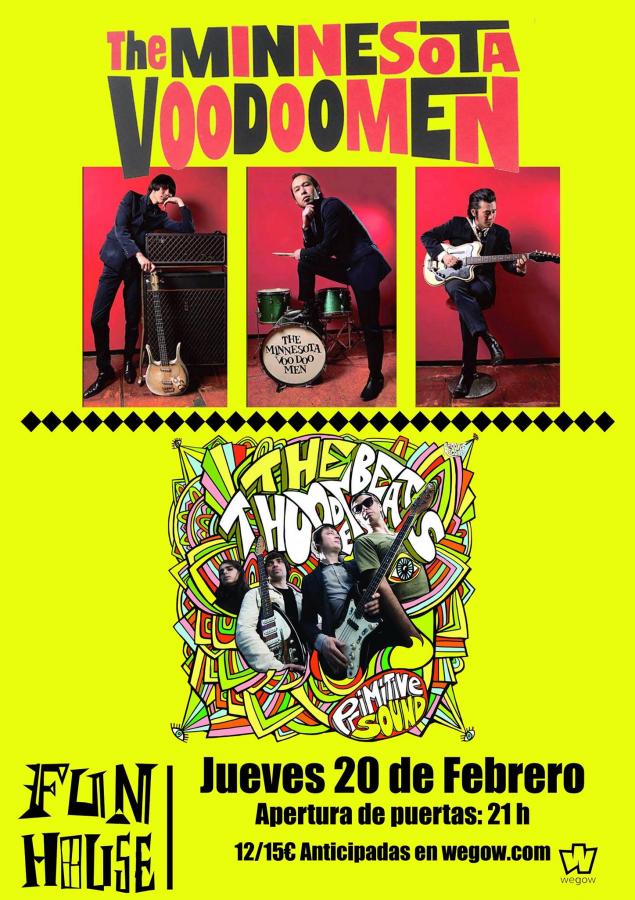 The Minnesota Voodoo Men + The Thunderbeats en Fun House poster