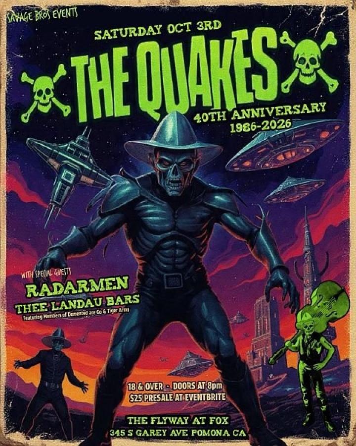 The Quakes - 40th Anniversary poster