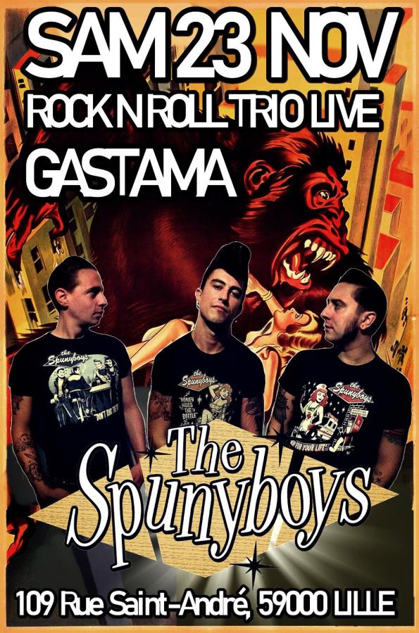 The Spunyboys at Gastamabar poster