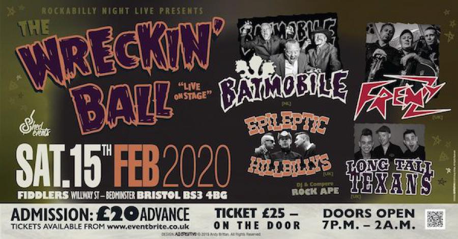 The Wrecking Ball - Psychobilly Extravaganza poster