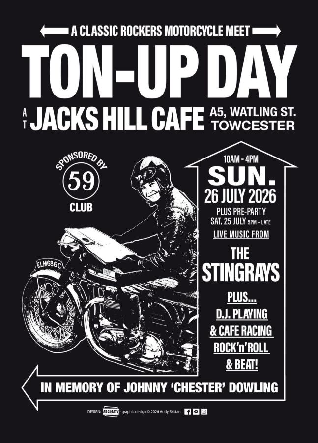 Ton-Up Day at Jacks Hill Cafe poster