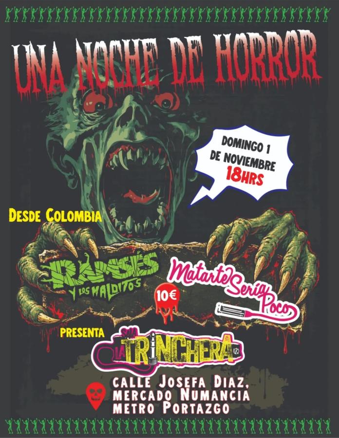 Una Noche de Horror: Ramses y los Malditos at Sala La Trinchera, Madrid poster