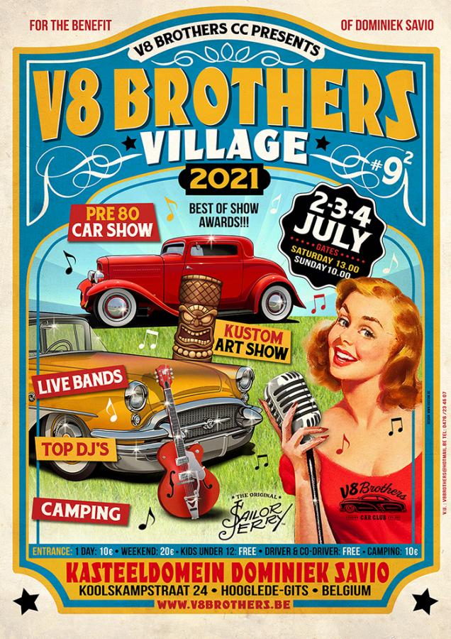 #9 V8 Brothers Village 2021 poster