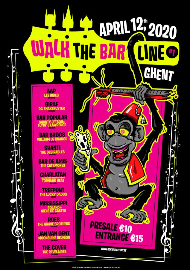 Walk The Bar Line - Ghent 2020 poster