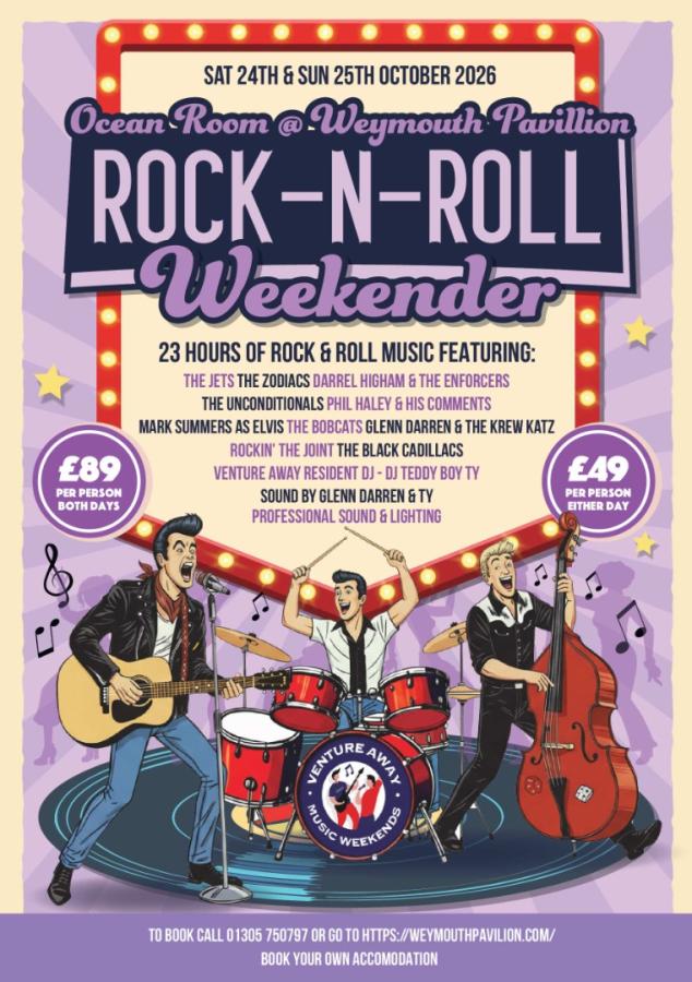 Weymouth Rock-N-Roll Weekender 2026 poster