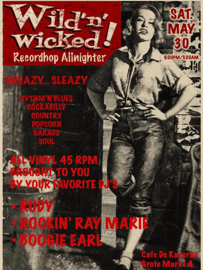 Wild'n'Wicked Recordhop Allnighter poster