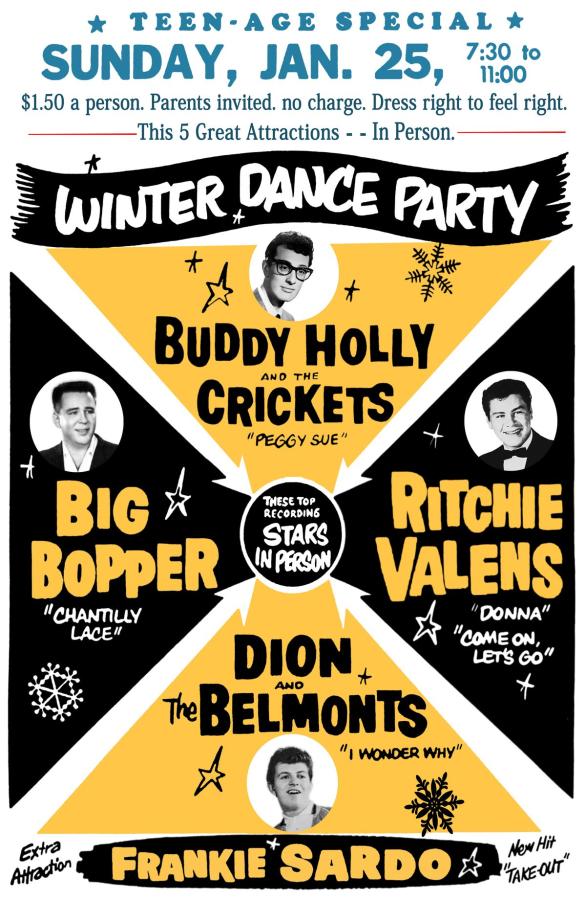 Winter Dance Party — Mankato 1959 poster
