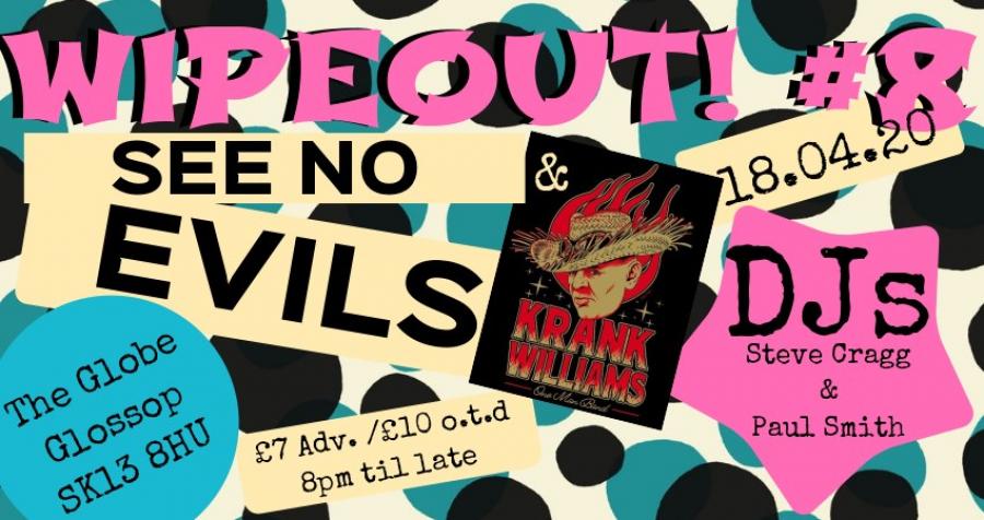 Wipeout! #8 - See No Evils + Krank Williams poster