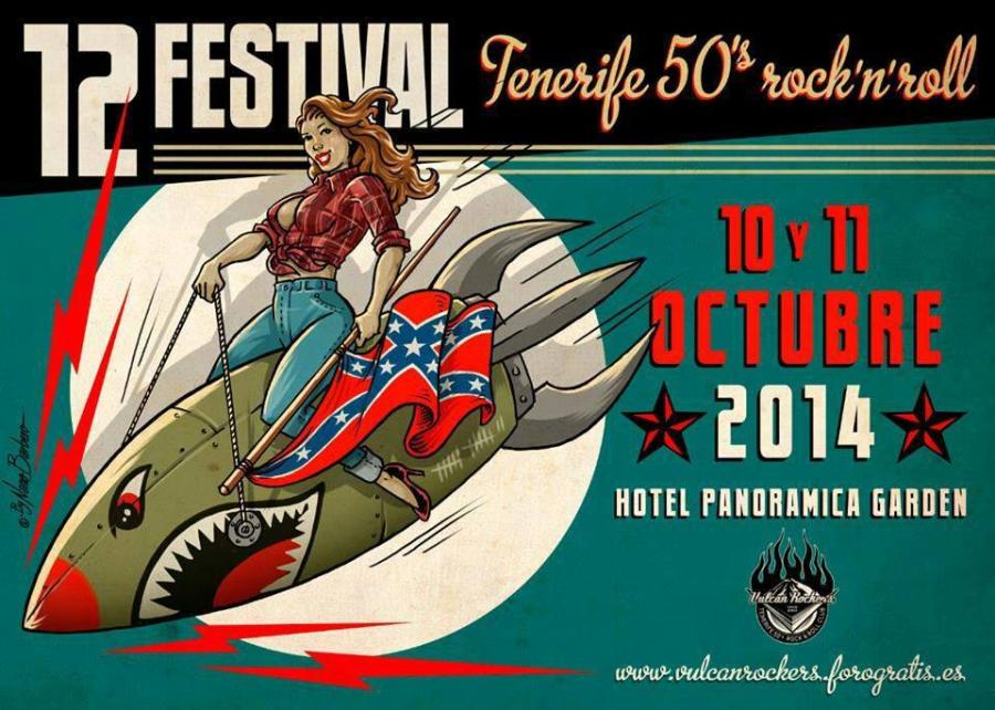 XII Festival Tenerife 50's Rock & Roll poster