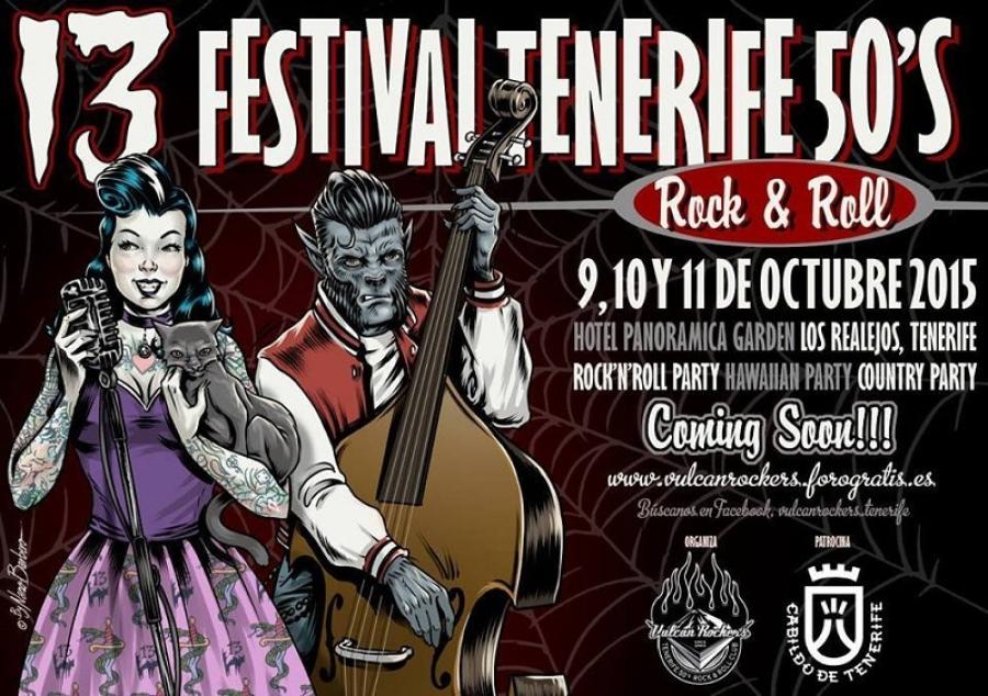 XIII Festival Tenerife 50's Rock & Roll poster