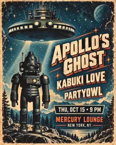 Apollo's Ghost + Kabuki Love + Partyowl at Mercury Lounge