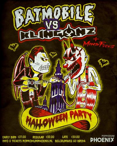 Batmobile vs Klingonz Halloween Party