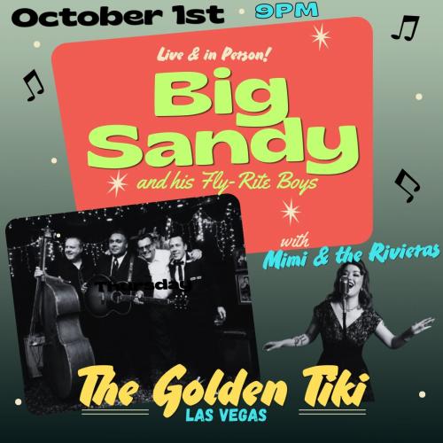 Big Sandy and his Fly-Rite Boys + Mimi & the Rivieras at The Golden Tiki, Las Vegas