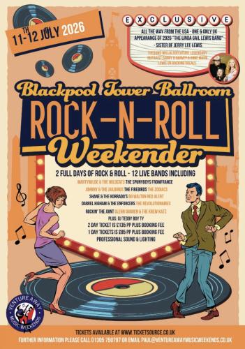 Blackpool Tower Ballroom Rock-N-Roll Weekender 2026