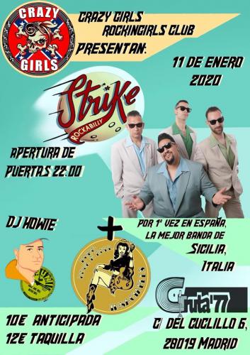Crazy fiesta con Strike Band + Insaciables